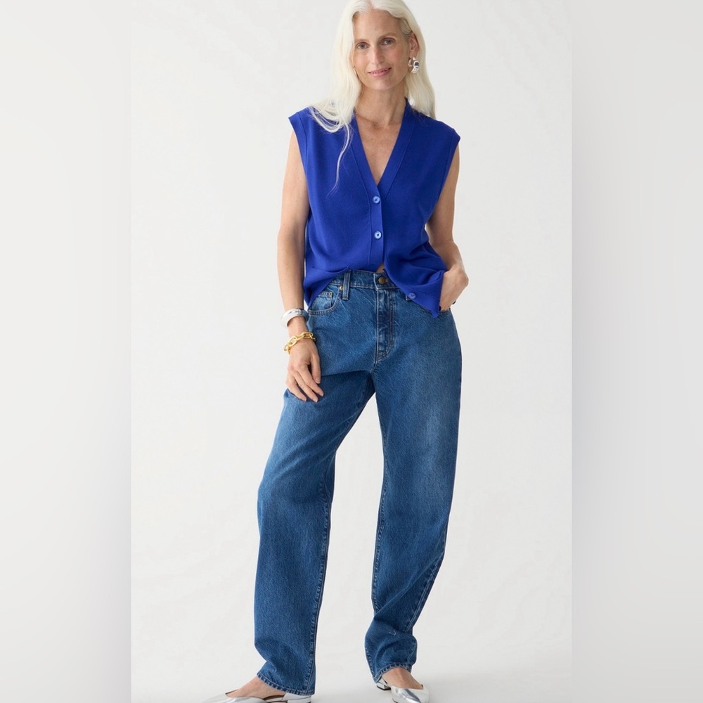 NWT J.Crew Slouchy Straight Blue Jeans!!